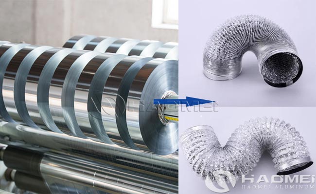 aluminum strip for semi-rigid aluminium duct